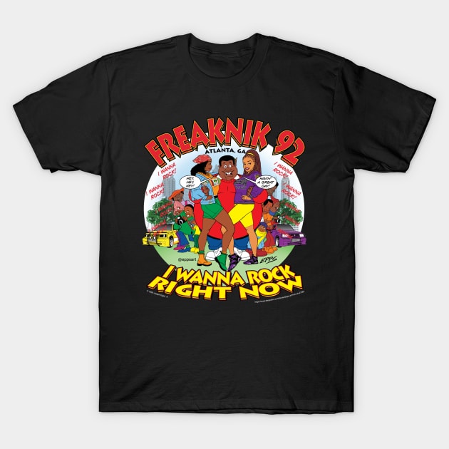 Freaknik 1992 I Wanna Rock T-Shirt by Epps Art